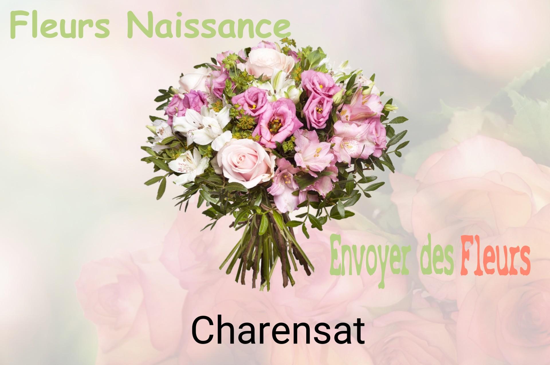 Bouquet de fleurs de naissance livré à Charensat